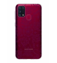 Samsung Galaxy M31 Kapak Nostalji Desen Tasarımlı Şeffaf Silikon Kılıf