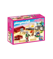 Playmobil Living Room With Fireplace Oturma Odası2 Figürlü Oyuncakları Oyun Seti (Karışık)