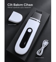 Evde Yüz Bakımı İçin Şarj Edilebilir Metal Spatula Uçlu Cilt Bakım Cihazı