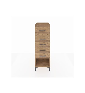 Kronos Dolap 5 Çekmeceli 44x59x134 Çam-Çam