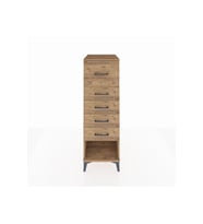 Kronos Dolap 5 Çekmeceli 44x59x134 Çam-Çam