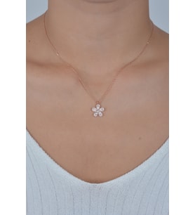 925 Ayar Gümüş Tek Katlı Baget Taşlı Lotus Çiçeği