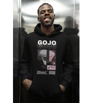 Satoru Gojo Jujutsu Kaisen Baskılı Unisex Oversize Anime Karakter Hoodie