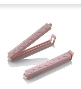 6'lı Büyük Poşet Mandalı Güçlü Mutfak Klipsi Renkli(Pembe)