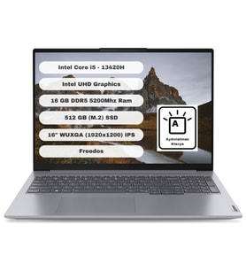 Lenovo Thinkbook 16 G6 Irl Intel Core I5 13420H 16GB 512GB SSD 16" Wuxga Freedos Gri Taşınabilir Bilgisayar 21KH00SXTR