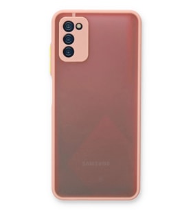 Durukar® Samsung Galaxy A03S Kılıf Montreal Silikon Kapak - Pembe