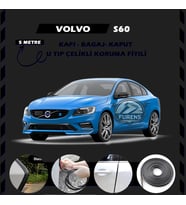 Volvo S60 Oto Araç Kapı Koruma Fitili 5metre Parlak Siyah Renk
