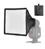 Universal 15x17cm Flaş Softbox Diffuser, Canon Nikon Sony Pentax (Siyah)