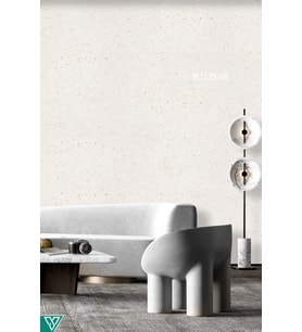 Isı Ve Ses Yalıtımlı Sürülen Altın Mineral Taşlı Beyaz Duvar Kağıdı - W11-PLUS-5KG-16,5m²