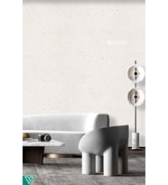 Isı Ve Ses Yalıtımlı Sürülen Altın Mineral Taşlı Beyaz Duvar Kağıdı - W11-PLUS-5KG-16,5m²