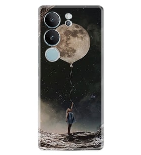 Vivo V29 Kılıf Desenli Silikon Moon Baloon 1368