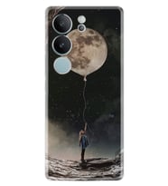 Vivo V29 Kılıf Desenli Silikon Moon Baloon 1368