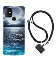 INFINIX Hot 8 9 10 11S Hot 10 Play 10T Kılıf Boyun Askılı Silikon Great Moon 1301