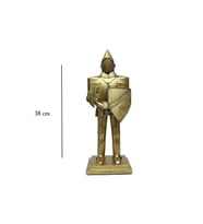 Dekoratif Metal Şovalye Gold K0479