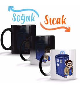 Tardis Doctor Who Sihirli Kupa Bardak Porselen