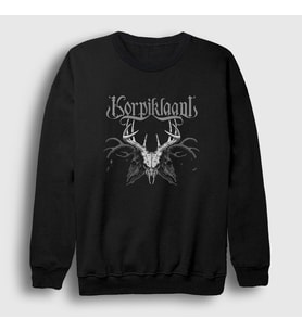 Presmono Unisex Siyah Deers Korpiklaani Sweatshirt 161619tt