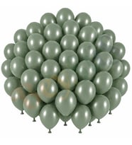 Okaliptus Renk Lateks Retro Balon (30 cm) - 50 Adet
