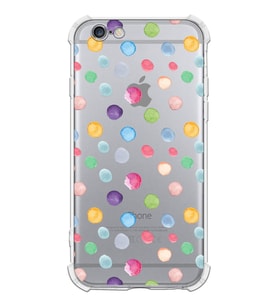 PrintiFy Apple iPhone 6 Uyumlu Water Color 6 Baskılı Şeffaf Köşe Korumalı Antişok Kılıf