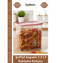 #SaklamaKabı Mutfak Bakliyat Kuruyemiş Makarna Un Kuru Gıda Şeffaf Kapaklı Erzak 1.7 lt Saklama Kabı