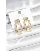 Pirinç Gold Renk Vintage Kadın Küpe - TJ-BKP11239