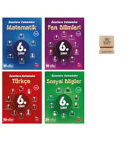 Newton 6. Sınıf Üstatların Kaleminden Matematik Fen Türkçe ve Sosyal 4lü Denemeleri + Telefon Standı