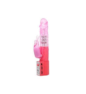 25 cm Oynar Başlı Klitoris Uyarıcılı Teknolojik Vibratör Penis