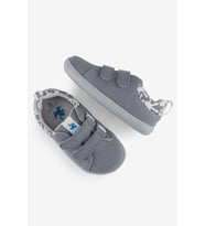 Hopfrög Smart Walker Recycled Canvas Eco Gri Barefoot Çocuk Ayakkabı