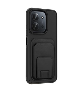 Xiaomi Redmi 15C Kılıf Kartlıklı TPU Zore Bikart Kapak (Siyah)