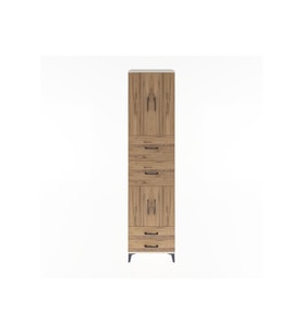 Hyperion Dolap 3 Raflı 4 Çekmeceli 4 Kapaklı 60x44x243 Aytaşı-Çam
