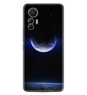 Xiaomi 12 Lite Kılıf Resimli Desenli Silikon Platinium Series Midnight Moon 1802