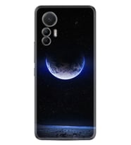 Xiaomi 12 Lite Kılıf Resimli Desenli Silikon Platinium Series Midnight Moon 1802