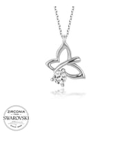 Swarovski Taşlı Gümüş Yusufcuk Bayan Kolye