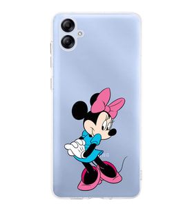 Samsung Galaxy A04e  Kamera korumalı Kapak Minnie Mouse Tasarımlı  Şeffaf Kılıf