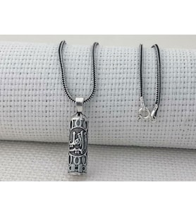 Ehlibeyt Yazılı Cevşeni Kebir Dualı 925 Ayar Gümüş Cevşen Kolye