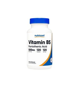 Pantothenic Acid 500 mg  240 Kapsül  Vitamin B5