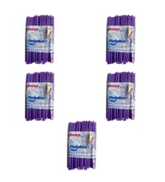 Dolphin Frozen Kalın Kokteyl Buzlu İçecek Pipet - Düz - Mor - 22 Cm. - 8 mm. -100 Adetlik 5 Paket