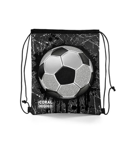Coral High Kids Futbol Desenli İpli Büzgülü Sırt Çantası 12654