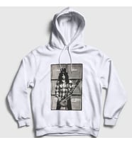 Presmono Unisex Beyaz Amps Guns N' Roses Slash Kapüşonlu Sweatshirt 39822tt