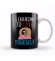 Learning To Love Yourself Self Confidence Kupa Bardak Porselen