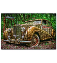 Cakapuzzle Ormanda Terkedilmiş Rolls Royce  Puzzle Yapboz MDF (Ahşap) (120 Parça)