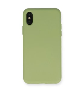 Apple İphone Xs Max Kılıf Nano İçi Kadife Silikon - Yeşil