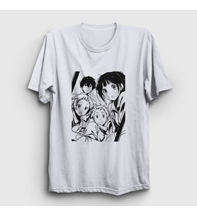 Presmono Unisex Beyaz All Anime Hyouka T-Shirt 306397tt