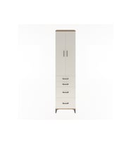 Hyperion Dolap 4 Raflı 4 Çekmeceli 2 Kapaklı 60x44x243 Çam-Aytaşı