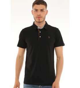T8582 DEWBERRY ERKEK T-SHIRT-SİYAH