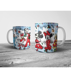 Pixxa Mickey Donald Goofy Optik İllüzyonlu Kupa Bardak  