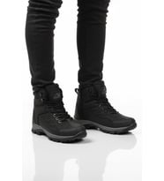 Ayakmod Bej İçi Kürklü Soğuğa Dirençli Kaymaz Taban Unisex Outdoor Bot 980 G (Siyah)