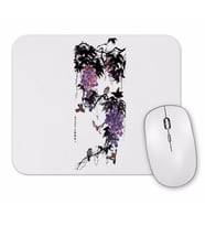 Chinese Painting Birds Playing Around Grapes Mouse Pad
