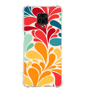 PrintiFy Xiaomi Redmi Note 9s Uyumlu Retro Color 5 Baskılı Şeffaf Köşe Korumalı Antişok Kılıf