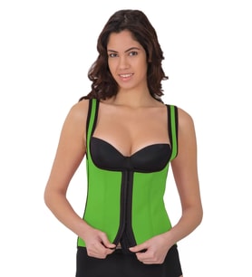 Mulvxbrf Brf02 Yeşil Mı 9173 Terletici Agraflı Göğsü Açık Atlet Korse (Mulvix)
