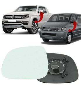 Vw T6 Amarok Sol Ayna Camı Isıtmalı  2012-2015 7E1857521J